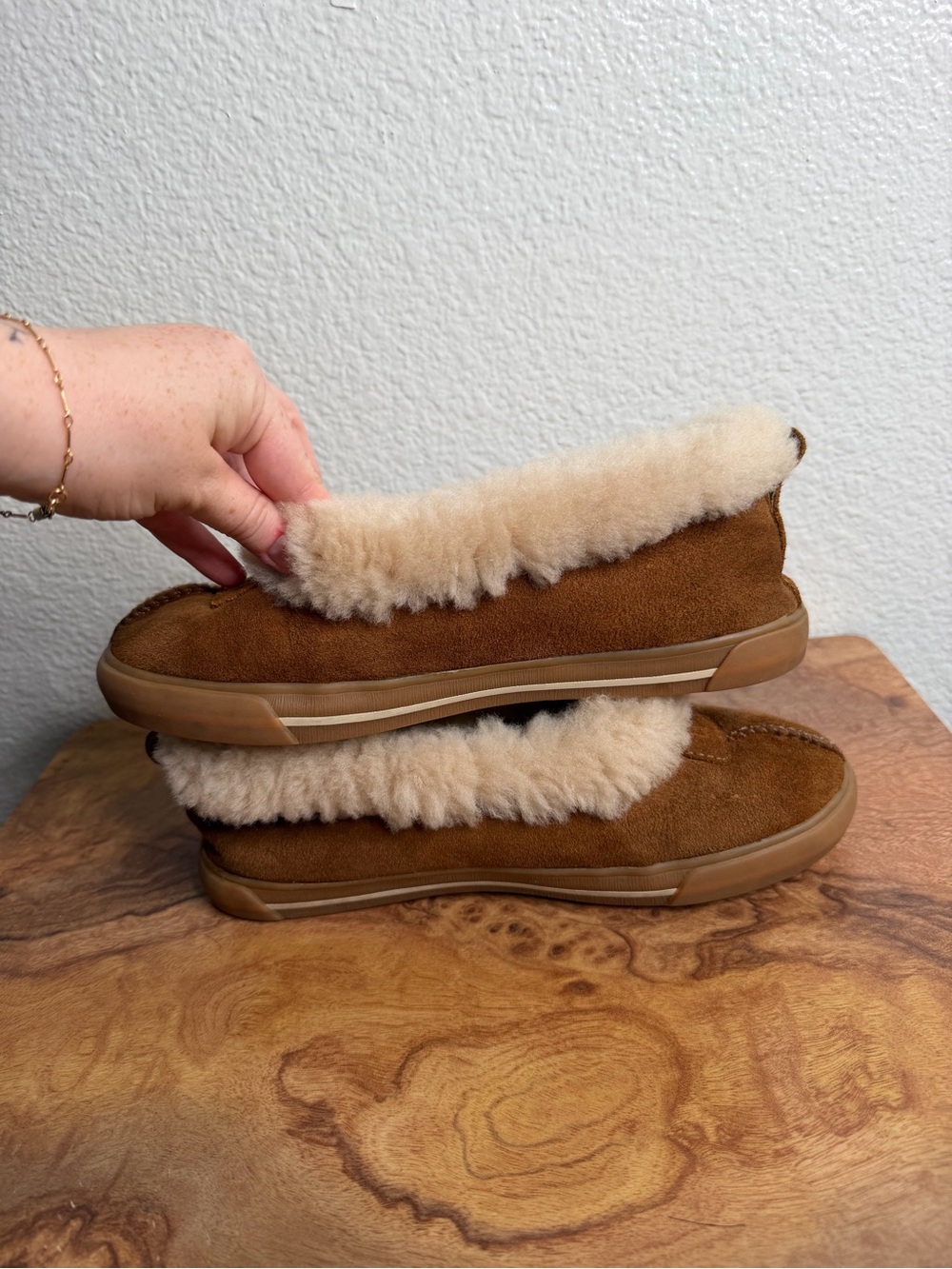 Ugg Zora Genuine Shearling Trim Ballet Flat size 7 - Picture 7 of 11